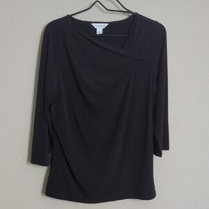 Black Draped Top